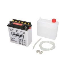Acumulator Acid/Incarcare uscata cu acid/Pornire (vinzari limitate catre consumatori) 4 RIDE 12V 5Ah 65A R+ Cu intretinere electrolit inclus 121x61x13