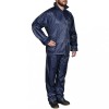 Costum de ploaie, 2 piese, albastru bleumarin, cu glugă, XXL 130188
