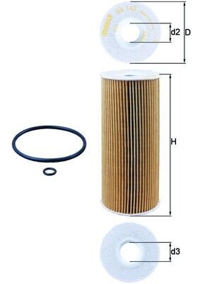 MAHLE OX 143D Filtru ulei foto