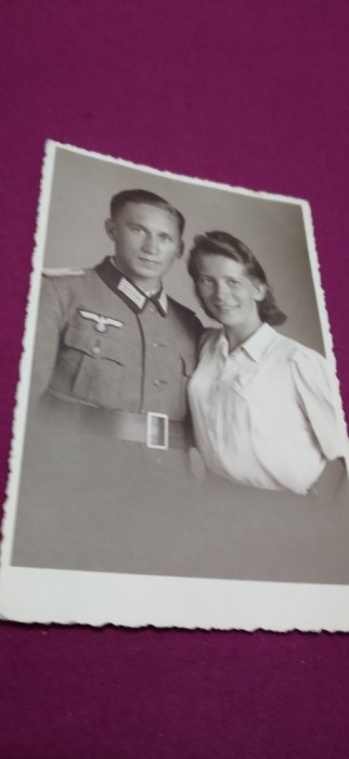 FOTO TIP CARTE POSTALA 1942 MILITAR NEAMT INTERBELICA