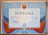 O.219 DIPLOMA ROMANIA RPR BIROUL PENTRU TURISM SI EXCURSII A.S. PROGRESUL BRASOV STALIN 1954