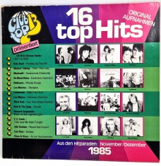var - 16 Top Hits Nov / Dez 1985 _ NM / VG+ _ vinil LP _ italo disco synth pop foto