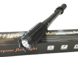 Electrosoc Baston Buzdugan Metalic 10000KV cu Lanterna LED 180 lumeni, Autoaparare, 43cm, Clema Curea