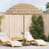 vidaXL Parasol de Plajă Maro &Oslash; 206 x 209.5 cm Oțel