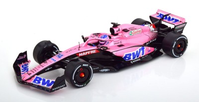 Macheta Alpine A522 Fernando Alonso BWT Bahrein GP Formula 1 2022 - Solido F1 1/18 foto