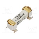 Siguranță ceramică &icirc;nt&acirc;rziere 2,5A 250V SCHURTER UMZ 250 SMD