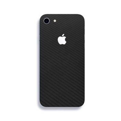 Set Folii Skin Acoperire 360 Compatibile cu Apple iPhone 7 - ApcGsm Wraps Carbon Black foto