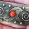 (84) BROSA DIN ARGINT CU CORAL, ART DECO, MARCAJ ARGINT 900, SUPERBA, VINTAGE
