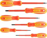 Set surubelnite Strend Pro SD0118, izolate VDE, 6 piese, Phillips + plate, pentru electrician, 1000V