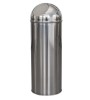 Cos de gunoi, inox, 30 litri, capac push, dimensiuni 25 x 70 cm