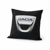 Cumpara ieftin Fata de perna, husa cu sigla, Dacia, 45 x 45, Magrot, 26039