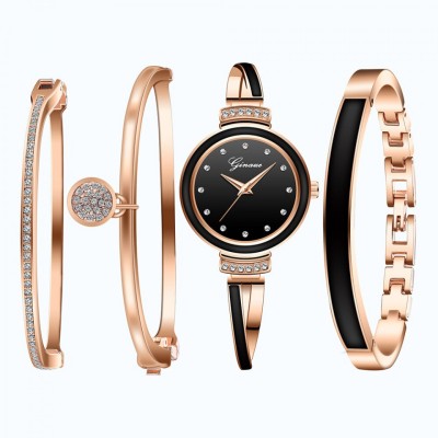 Set cadou cu ceas de dama CH0083 si trei bratari elegante foto
