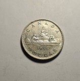 Canada 1 Dollar 1951 AUNC UNC Piesa Frumoasa de Colectie, America de Nord