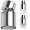 Aerator Dual-Funcție cu Articulație pentru Baterii, Economie de Apă 70%, Crom, Plastic, M22