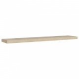 Raft de perete suspendat, stejar, 120x23,5x3,8 cm, MDF