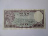 Rară! Nepal 5 Rupees 1961 in stare foarte buna,bancnota din imagini