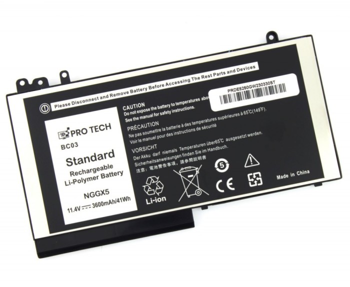 Baterie DellLatitude E5550 41Wh 3600mAh, Latitude E5570 41Wh 3600mAh