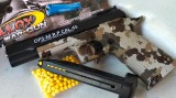 SUPER PISTOL CU BILE CALIBRU 6MM,CELEBRUL COLT 1911,EDITIE CAMUFLAJ+500 BILE,NOU