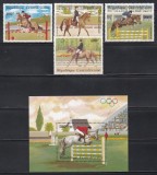 Centrafricana 1983 - Jocurile Olimpice - Los Angeles - Anul preolimpic, Serie + Colita, MNH