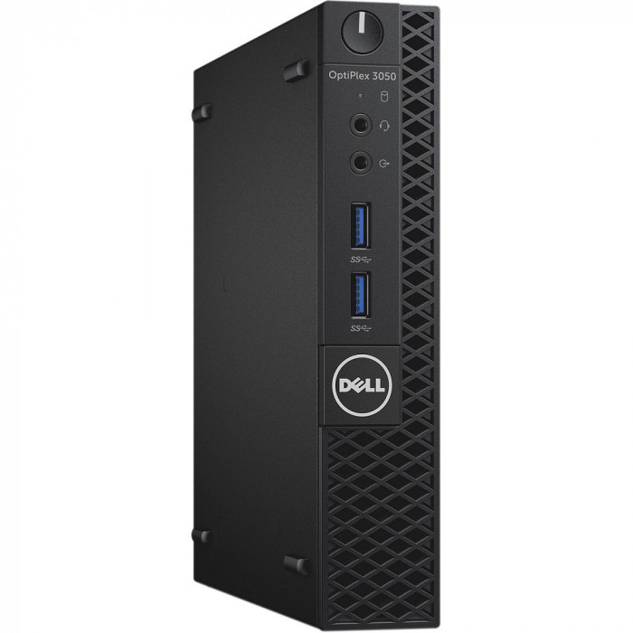 Dell, OPTIPLEX 3060, Intel Core i3-8100T, 3.10 GHz, HDD: 256 GB SSD, RAM: 16 GB, video: Intel HD Graphics 630, USFF