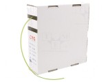 Manșon termocontractabil 2:1 2,4mm galben-verde fără adeziv
