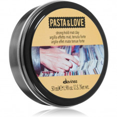 Davines Pasta & Love Strong-Hold Mat Clay gel pentru aranjarea parului mat 50 ml