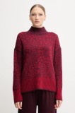 Marc Aurel pulover din amestec de l&acirc;nă culoarea roșu, călduros, cu turtleneck, 8026-8000-82046