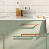 VidaXL M&acirc;nere de dulap, 10 buc., bronz, 192 mm, oțel inoxidabil