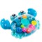 Jucarie interactiva pentru copii, Model crab, Plastic, cu lumini, 2 ani+, albastru