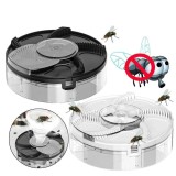 Capcana electrica rotativa pentru muste si insecte, Acumulator 2000mAh, 16.5 x 5 cm, cablu USB inclus, negru