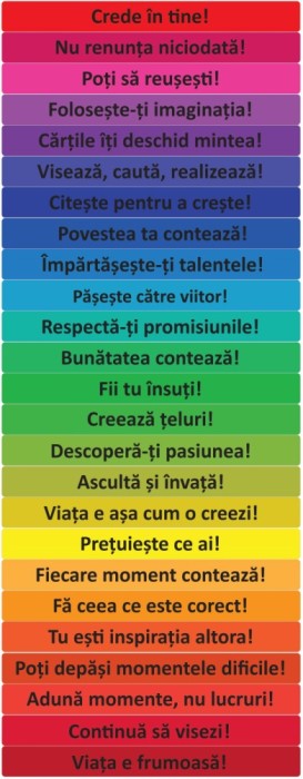 Sticker Scari - Mesaje motivationale - 25 folii de 10x100 cm
