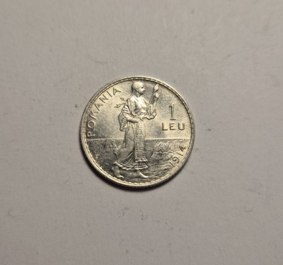 1 leu 1914 UNC Superb foto