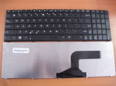 Tastatura laptop noua ASUS N53 K52 X54 X55A Black OEM US foto