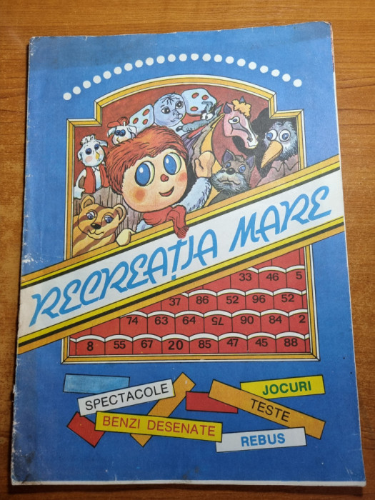 revista pentru copii - recreatia mare - 1986