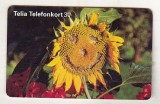 bnk card Cartele telefonice - Suedia - flora - Floarea soarelui