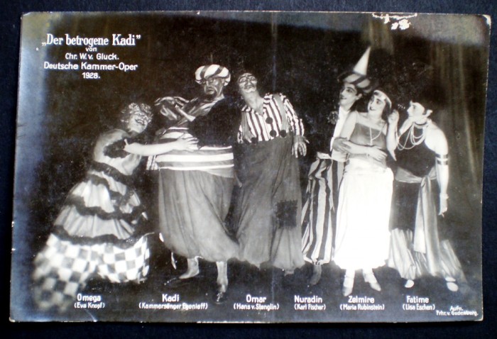 P.239 CP GERMANIA TEATRU DEUTSCHER KAMMER-OPER DER BETROGENE KADI 1928