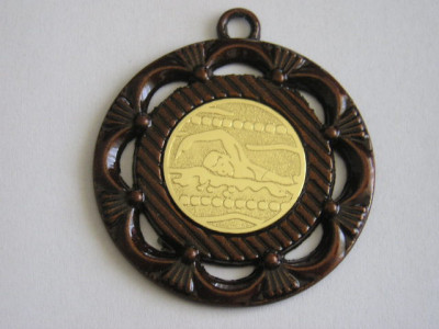 QW1 159 - Medalie - tematica sport - inot - Spania - 2002 foto