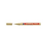 Cumpara ieftin Marker permanent Edding 780, cu vopsea, corp metalic, varf 0.8 mm, auriu