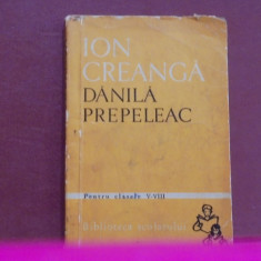 ION CREANGA - DANILA PREPELEAC - 11 POVESTIRI-ED. BIBLIOTECA SCOLARULUI,194 PAG