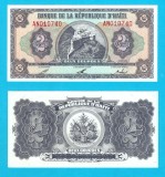 Haiti (pick 260) 2 Gourdes 1992 UNC serie: AN0107..; Laferri&egrave;re
