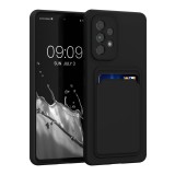 Husa Kwmobile pentru Samsung Galaxy A53 5G, Silicon, Negru, 58146.01, Carcasa