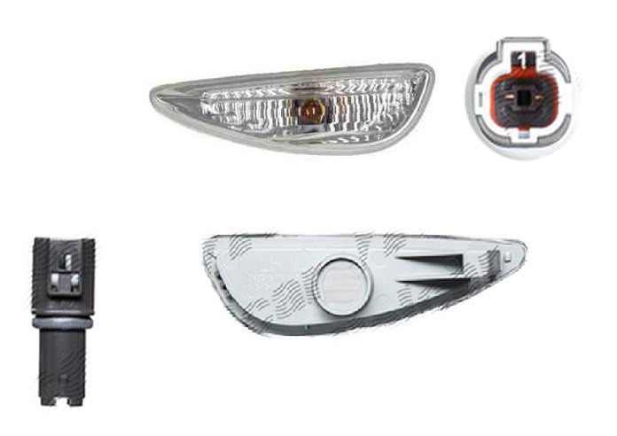 Lampa semnalizare aripa HYUNDAI I20, 10.2014-, OEM/OES, fata, partea stanga, WY5W; cu mufa bec; cu bec;