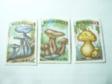 Serie mica Nicaragua 1985 - Ciuperci , 3 val. stampilate