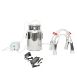 Aparat de muls portabil cu 1 post pentru vaci bidon inox 18l