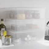 vidaXL Cutii de depozitare din plastic, 3 buc., 25 L, stivuibile 154988