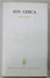 ION GHICA , OPERE , VOLUMUL VI , 1988