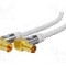 Cablu adaptor coaxial 9,5mm mufa in unghi, coaxiale 9,5mm soclu in unghi, 1m, 75&Omega;, Goobay - 70411
