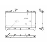 Radiator racire Mazda 6 (Gh), 08.2007-2012, Motorizare 2.0 Mz-Cd 103kw; 2, 2 Mzr-Cd 92/120/136kw Diesel, tip climatizare Cu/fara AC, cutie Manuala, d, SRLine