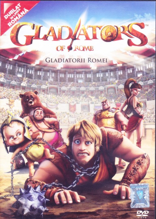 DVD animatie: Gladiatorii Romei (original, dublat romana - vezi descriere )