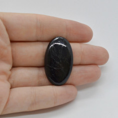 Cabochon turmalina negra 33x20x5mm c7